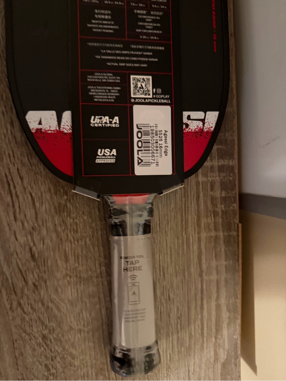 JOOLA Pickleball Paddle in Black and Red